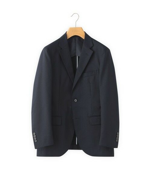 MACKINTOSH PHILOSOPHY(MENS) / マッキントッシュ フィロソフィー　メンズ ノーカラージャケット | トロッター ジャケット#000（ナンバーゼロ）バーズアイストレッチ | 詳細3