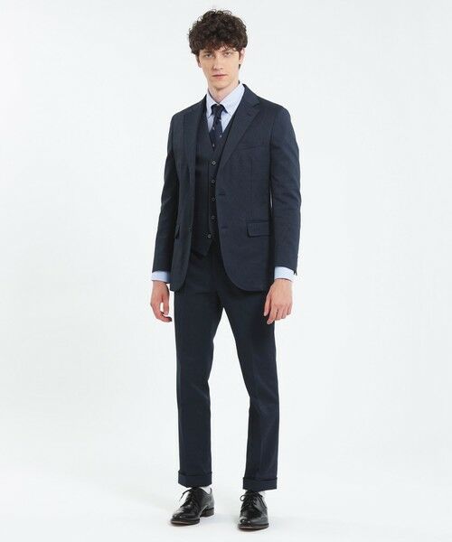 MACKINTOSH PHILOSOPHY(MENS) / マッキントッシュ フィロソフィー　メンズ ノーカラージャケット | トロッター ジャケット#000（ナンバーゼロ）バーズアイストレッチ | 詳細5