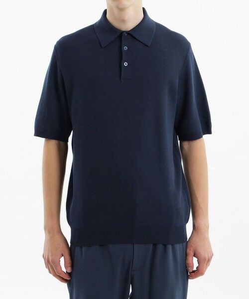 MACKINTOSH PHILOSOPHY(MENS) / マッキントッシュ フィロソフィー　メンズ ニット・セーター | フラッフィーニット 半袖ニットポロ | 詳細4