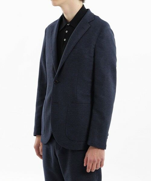 MACKINTOSH PHILOSOPHY(MENS) / マッキントッシュ フィロソフィー　メンズ ノーカラージャケット | 【予約販売】テーラードジャージージャケット 杢カラミストレッチ | 詳細4