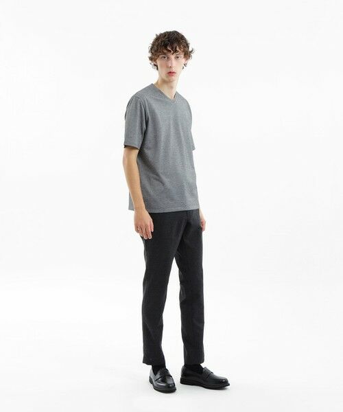 MACKINTOSH PHILOSOPHY(MENS) / マッキントッシュ フィロソフィー　メンズ カットソー | テーラードジャージー Vネック半袖Tシャツ 麻混サーフニット | 詳細1