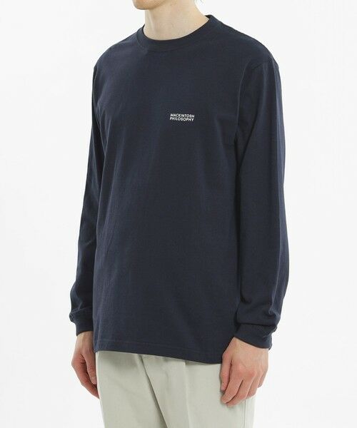 MACKINTOSH PHILOSOPHY(MENS) / マッキントッシュ フィロソフィー　メンズ カットソー | 【WEB&一部店舗限定】5.6oz天竺 クルーネックロゴロンＴ | 詳細5