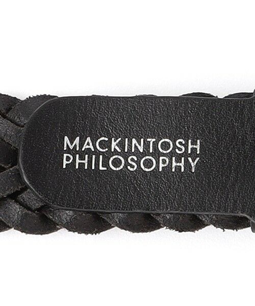 MACKINTOSH PHILOSOPHY(MENS) / マッキントッシュ フィロソフィー　メンズ ベルト・サスペンダー | オイルレザーメッシュ カジュアルベルト | 詳細3