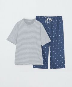 MACKINTOSH PHILOSOPHY(MENS) / マッキントッシュ フィロソフィー　メンズ その他小物 | 天竺ボーダー＆キャット総柄　パジャマ