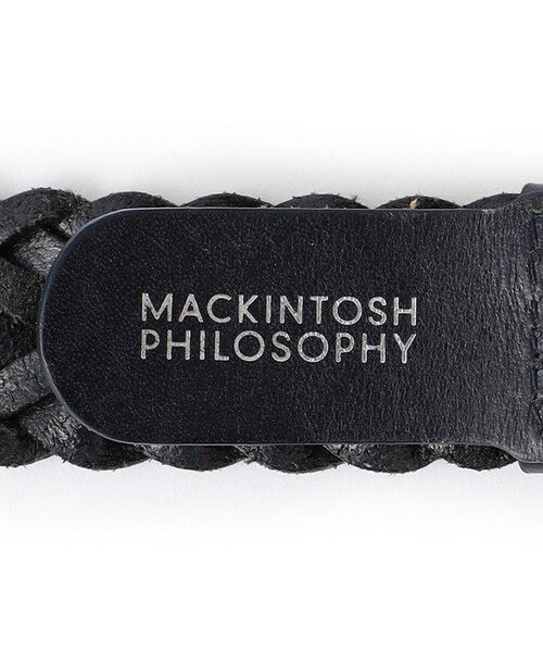 MACKINTOSH PHILOSOPHY(MENS) / マッキントッシュ フィロソフィー　メンズ ベルト・サスペンダー | オイルレザーメッシュ カジュアルベルト | 詳細3