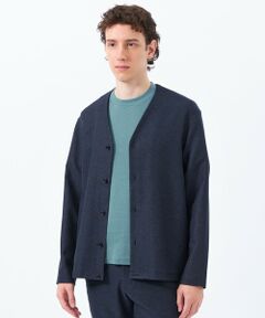 MACKINTOSH PHILOSOPHY(MENS) / マッキントッシュ フィロソフィー　メンズ ブルゾン | テーラードジャージー ノーカラーカーディガン 杢カラミストレッチ