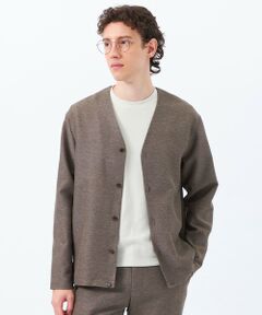 MACKINTOSH PHILOSOPHY(MENS) / マッキントッシュ フィロソフィー　メンズ ブルゾン | テーラードジャージー ノーカラーカーディガン 杢カラミストレッチ