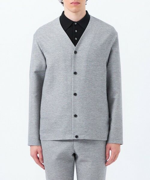 MACKINTOSH PHILOSOPHY(MENS) / マッキントッシュ フィロソフィー　メンズ ブルゾン | テーラードジャージー ノーカラーカーディガン 杢カラミストレッチ | 詳細4