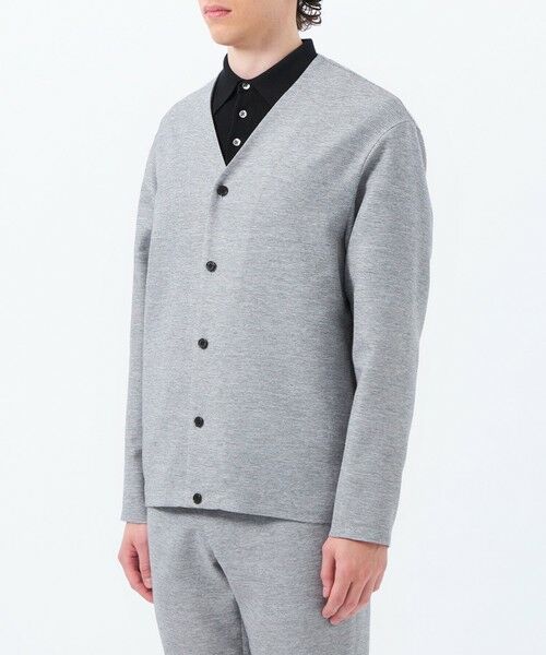 MACKINTOSH PHILOSOPHY(MENS) / マッキントッシュ フィロソフィー　メンズ ブルゾン | テーラードジャージー ノーカラーカーディガン 杢カラミストレッチ | 詳細5