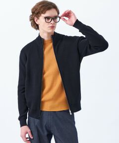 MACKINTOSH PHILOSOPHY(MENS) / マッキントッシュ フィロソフィー　メンズ ニット・セーター | 片畦プレーティング ジップアップニット