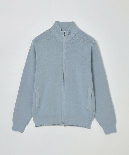 MACKINTOSH PHILOSOPHY(MENS)/マッキントッシュ フィロソフィー メンズ 片畦プレーティング ジップアップニット ブルー4 40 MACKINTOSH PHILOSOPHY(MENS)/マッキントッシュ フィロソフィー メンズ 片畦プレーティング ジップアップニット ブルー4 40
