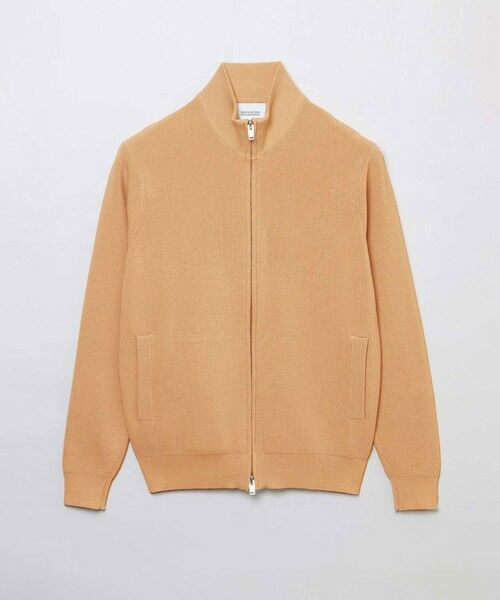 MACKINTOSH PHILOSOPHY(MENS) / マッキントッシュ フィロソフィー メンズ ニット・セーター | 片畦プレーティング ジップアップニット(オレンジ4)