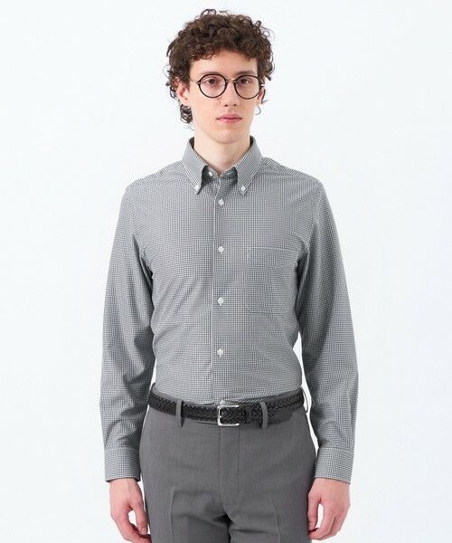 MACKINTOSH PHILOSOPHY(MENS)/マッキントッシュ フィロソフィー メンズ トロッター シャツ スクエアボタンダウン トリコットバリエーション グレー4 42 MACKINTOSH PHILOSOPHY(MENS)/マッキントッシュ フィロソフィー メンズ トロッター シャツ スクエアボタンダウン トリコットバリエーション グレー4 42