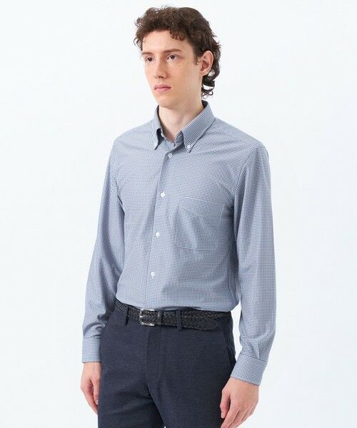 MACKINTOSH PHILOSOPHY(MENS)/マッキントッシュ フィロソフィー メンズ トロッター シャツ スクエアボタンダウン トリコットバリエーション ネイビー1 40 MACKINTOSH PHILOSOPHY(MENS)/マッキントッシュ フィロソフィー メンズ トロッター シャツ スクエアボタンダウン トリコットバリエーション ネイビー1 40