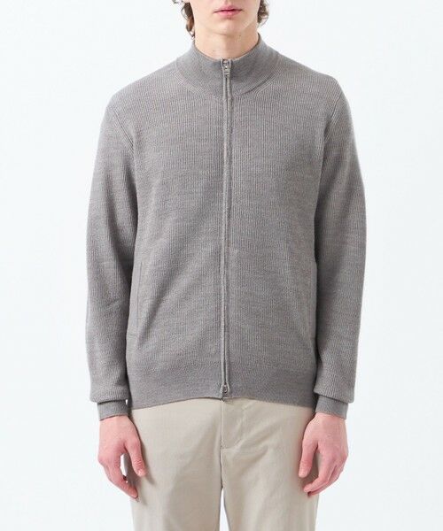 MACKINTOSH PHILOSOPHY(MENS) / マッキントッシュ フィロソフィー　メンズ ニット・セーター | 片畦 スタンドジップアップカーディガンニット | 詳細4