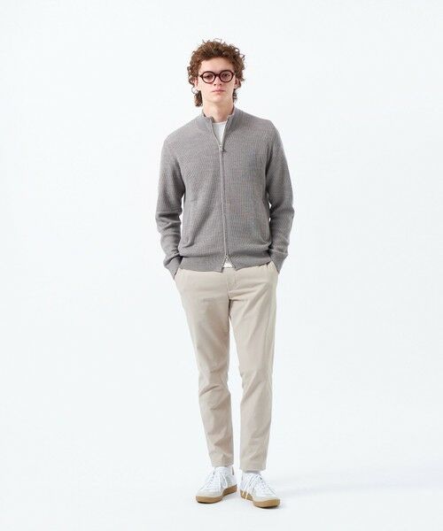 MACKINTOSH PHILOSOPHY(MENS) / マッキントッシュ フィロソフィー　メンズ ニット・セーター | 片畦 スタンドジップアップカーディガンニット | 詳細1