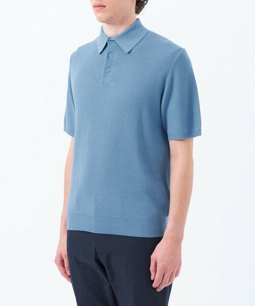 MACKINTOSH PHILOSOPHY(MENS) / マッキントッシュ フィロソフィー　メンズ ニット・セーター | フラッフィーニット 半袖ニットポロ | 詳細5