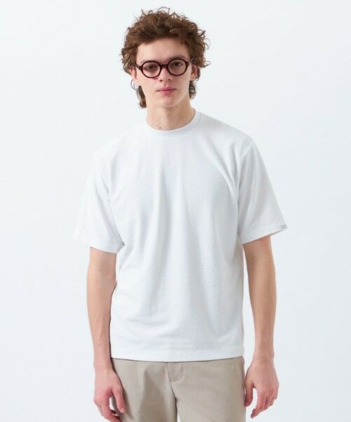 MACKINTOSH PHILOSOPHY(MENS)/マッキントッシュ フィロソフィー メンズ パイル調ドライミックス クルーネックプルオーバー ホワイト1 40 MACKINTOSH PHILOSOPHY(MENS)/マッキントッシュ フィロソフィー メンズ パイル調ドライミックス クルーネックプルオーバー ホワイト1 40