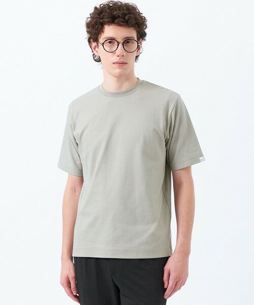 ミニチェックリンクス クルーネックTシャツ （カットソー