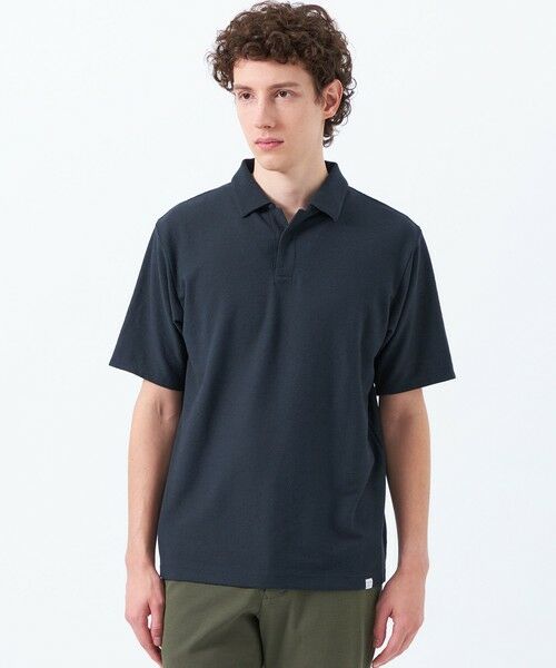 MACKINTOSH PHILOSOPHY(MENS)/マッキントッシュ フィロソフィー メンズ パイル調ドライミックス スキッパーポロ ネイビー3 42 MACKINTOSH PHILOSOPHY(MENS)/マッキントッシュ フィロソフィー メンズ パイル調ドライミックス スキッパーポロ ネイビー3 42