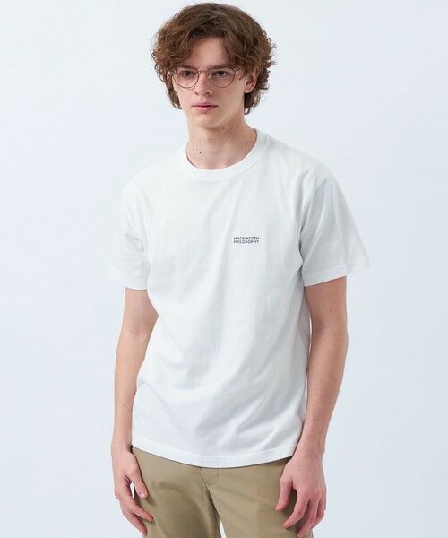 MACKINTOSH PHILOSOPHY(MENS)/マッキントッシュ フィロソフィー メンズ 【WEB&一部店舗】5.6oz クルーネックロゴTシャツ ホワイト1 38 MACKINTOSH PHILOSOPHY(MENS)/マッキントッシュ フィロソフィー メンズ 【WEB&一部店舗】5.6oz クルーネックロゴTシャツ ホワイト1 38