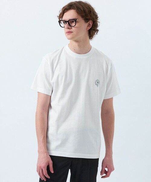 MACKINTOSH PHILOSOPHY(MENS)/マッキントッシュ フィロソフィー メンズ 【WEB&一部店舗限定】5.6oz 天竺 エンブレムプリント 半袖Tシャツ ホワイト1 38 MACKINTOSH PHILOSOPHY(MENS)/マッキントッシュ フィロソフィー メンズ 【WEB&一部店舗限定】5.6oz 天竺 エンブレムプリント 半袖Tシャツ ホワイト1 38
