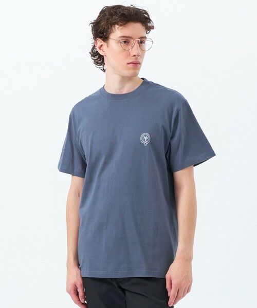 MACKINTOSH PHILOSOPHY(MENS)/マッキントッシュ フィロソフィー メンズ 【WEB&一部店舗限定】5.6oz 天竺 エンブレムプリント 半袖Tシャツ ブルー7 38 MACKINTOSH PHILOSOPHY(MENS)/マッキントッシュ フィロソフィー メンズ 【WEB&一部店舗限定】5.6oz 天竺 エンブレムプリント 半袖Tシャツ ブルー7 38