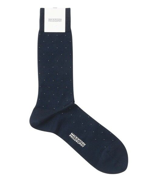 MACKINTOSH PHILOSOPHY(MENS)/マッキントッシュ フィロソフィー メンズ ピンドット ビジネスソックス ネイビー1 X MACKINTOSH PHILOSOPHY(MENS)/マッキントッシュ フィロソフィー メンズ ピンドット ビジネスソックス ネイビー1 X