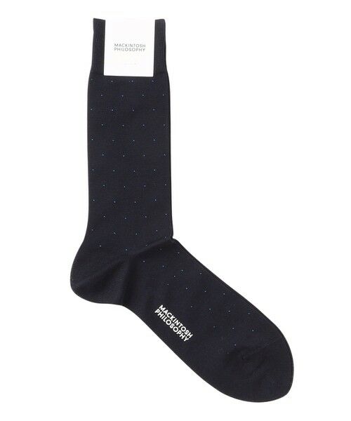 MACKINTOSH PHILOSOPHY(MENS)/マッキントッシュ フィロソフィー メンズ ピンドット ビジネスソックス ネイビー3 X MACKINTOSH PHILOSOPHY(MENS)/マッキントッシュ フィロソフィー メンズ ピンドット ビジネスソックス ネイビー3 X