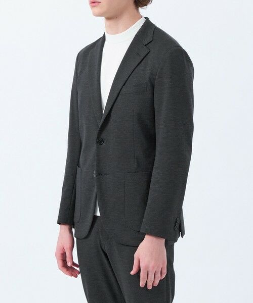 MACKINTOSH PHILOSOPHY(MENS) / マッキントッシュ フィロソフィー メンズ ノーカラージャケット | テーラードジャージー ジャケット チドリ/バーズアイ | 詳細4