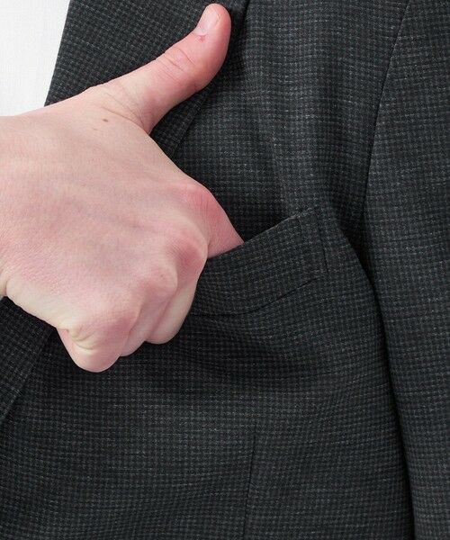 MACKINTOSH PHILOSOPHY(MENS) / マッキントッシュ フィロソフィー メンズ ノーカラージャケット | テーラードジャージー ジャケット チドリ/バーズアイ | 詳細6