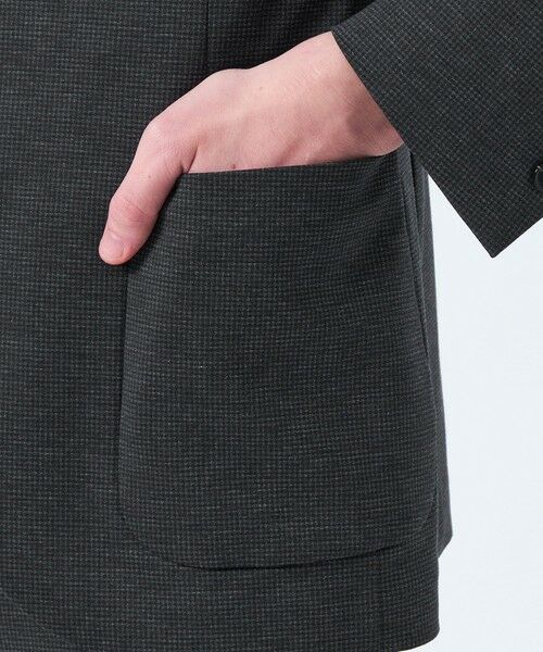 MACKINTOSH PHILOSOPHY(MENS) / マッキントッシュ フィロソフィー メンズ ノーカラージャケット | テーラードジャージー ジャケット チドリ/バーズアイ | 詳細7