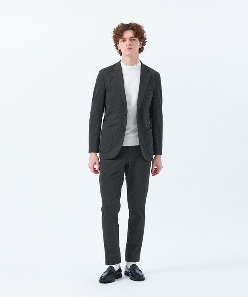 MACKINTOSH PHILOSOPHY(MENS) / マッキントッシュ フィロソフィー メンズ ノーカラージャケット | テーラードジャージー ジャケット チドリ/バーズアイ | 詳細1