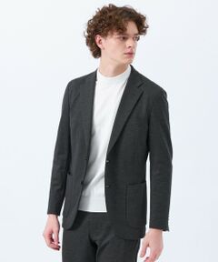 MACKINTOSH PHILOSOPHY(MENS) / マッキントッシュ フィロソフィー　メンズ ノーカラージャケット | テーラードジャージー ジャケット チドリ/バーズアイ