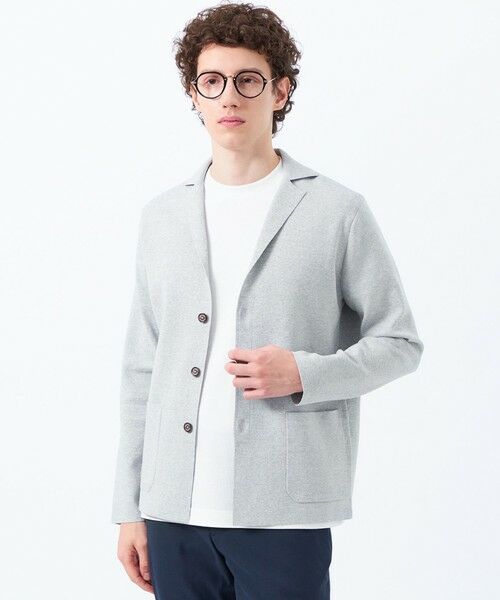 MACKINTOSH PHILOSOPHY(MENS)/マッキントッシュ フィロソフィー メンズ TEXBRID ミラノリブ ニットジャケット グレー4 38 MACKINTOSH PHILOSOPHY(MENS)/マッキントッシュ フィロソフィー メンズ TEXBRID ミラノリブ ニットジャケット グレー4 38