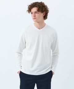 MACKINTOSH PHILOSOPHY(MENS) / マッキントッシュ フィロソフィー　メンズ カットソー | ストレッチミラノリブ VネックロンＴ