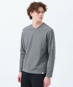 MACKINTOSH PHILOSOPHY(MENS) / マッキントッシュ フィロソフィー　メンズ カットソー | ストレッチミラノリブ VネックロンＴ