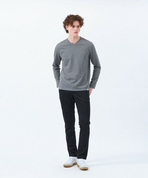 MACKINTOSH PHILOSOPHY(MENS) / マッキントッシュ フィロソフィー　メンズ カットソー | ストレッチミラノリブ VネックロンＴ | 詳細2