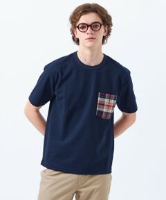 MACKINTOSH PHILOSOPHY(MENS) / マッキントッシュ フィロソフィー　メンズ カットソー | 【WEB&一部店舗限定】バッキンガムベア ハイエアーカノコ チェックポケット半袖Tシャツ