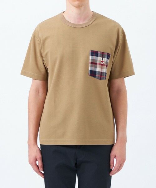 MACKINTOSH PHILOSOPHY(MENS) / マッキントッシュ フィロソフィー　メンズ カットソー | 【WEB&一部店舗限定】バッキンガムベア ハイエアーカノコ チェックポケット半袖Tシャツ | 詳細4