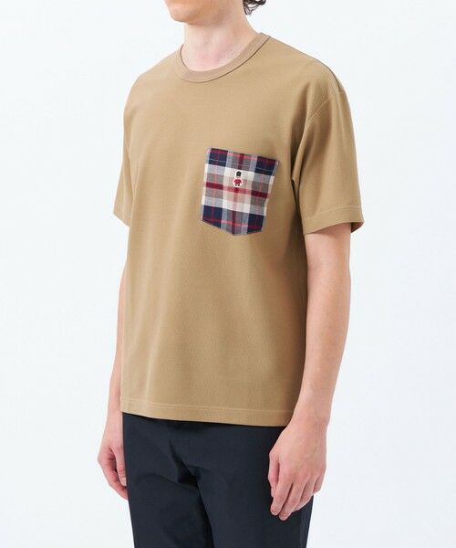 MACKINTOSH PHILOSOPHY(MENS) / マッキントッシュ フィロソフィー　メンズ カットソー | 【WEB&一部店舗限定】バッキンガムベア ハイエアーカノコ チェックポケット半袖Tシャツ | 詳細5