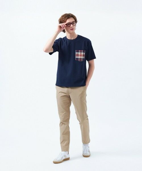 MACKINTOSH PHILOSOPHY(MENS) / マッキントッシュ フィロソフィー　メンズ カットソー | 【WEB&一部店舗限定】バッキンガムベア ハイエアーカノコ チェックポケット半袖Tシャツ | 詳細2