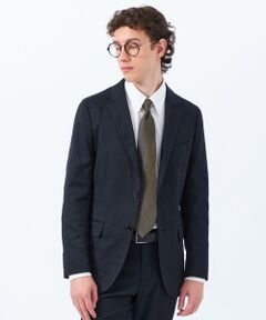 MACKINTOSH PHILOSOPHY(MENS) / マッキントッシュ フィロソフィー　メンズ ノーカラージャケット | トロッター ジャケット #000（ナンバーゼロ）バーズアイストレッチ リサイクル