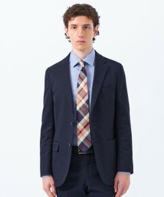 MACKINTOSH PHILOSOPHY(MENS) / マッキントッシュ フィロソフィー　メンズ ノーカラージャケット | トロッター ジャケット #000（ナンバーゼロ）バーズアイストレッチ リサイクル