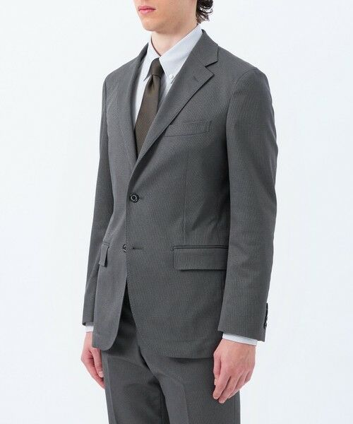 MACKINTOSH PHILOSOPHY(MENS) / マッキントッシュ フィロソフィー　メンズ ノーカラージャケット | トロッター ジャケット #000（ナンバーゼロ）バーズアイストレッチ リサイクル | 詳細5