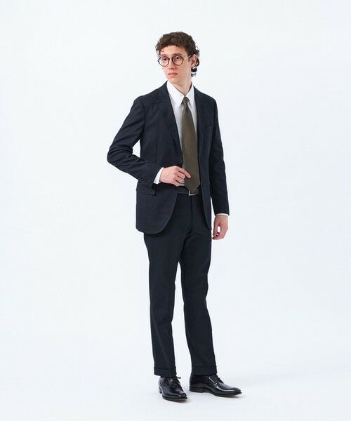 MACKINTOSH PHILOSOPHY(MENS) / マッキントッシュ フィロソフィー　メンズ ノーカラージャケット | トロッター ジャケット #000（ナンバーゼロ）バーズアイストレッチ リサイクル | 詳細2