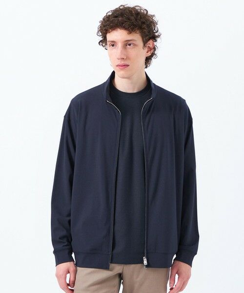 MACKINTOSH PHILOSOPHY(MENS)/マッキントッシュ フィロソフィー メンズ ドライフラットストレッチ スタンドカラーブルゾン ドライフラットストレッチクロス ネイビー3 40 MACKINTOSH PHILOSOPHY(MENS)/マッキントッシュ フィロソフィー メンズ ドライフラットストレッチ スタンドカラーブルゾン ドライフラットストレッチクロス ネイビー3 40