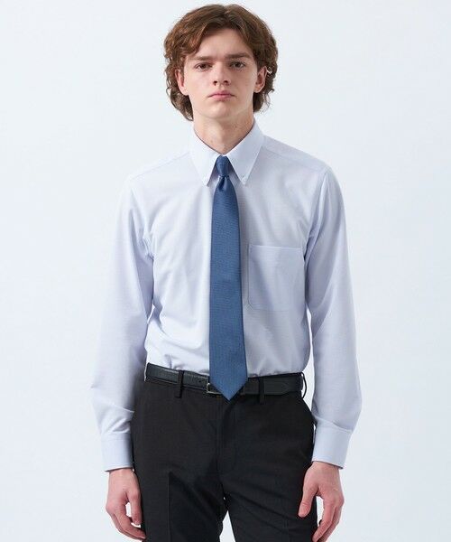 MACKINTOSH PHILOSOPHY(MENS)/マッキントッシュ フィロソフィー メンズ 【WEB&一部店舗限定】トロッター ボタンダウンシャツ トリコットバリエーション ブルー5 42 MACKINTOSH PHILOSOPHY(MENS)/マッキントッシュ フィロソフィー メンズ 【WEB&一部店舗限定】トロッター ボタンダウンシャツ トリコットバリエーション ブルー5 42