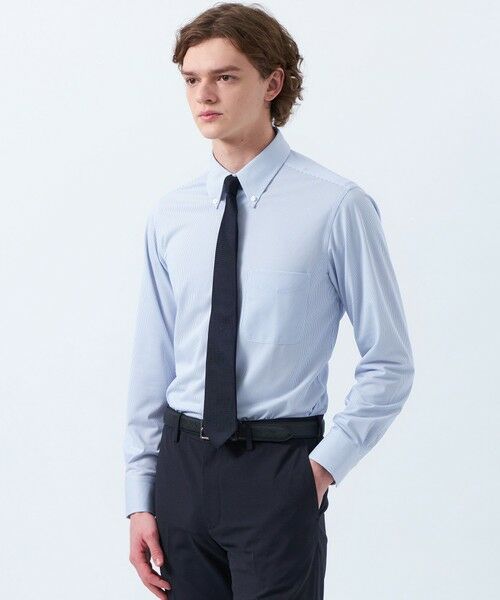 MACKINTOSH PHILOSOPHY(MENS)/マッキントッシュ フィロソフィー メンズ 【WEB&一部店舗限定】トロッター ボタンダウンシャツ トリコットバリエーション ネイビー1 38 MACKINTOSH PHILOSOPHY(MENS)/マッキントッシュ フィロソフィー メンズ 【WEB&一部店舗限定】トロッター ボタンダウンシャツ トリコットバリエーション ネイビー1 38