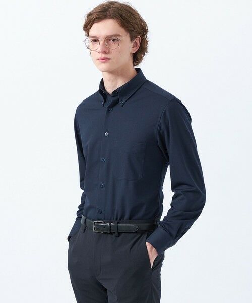 MACKINTOSH PHILOSOPHY(MENS)/マッキントッシュ フィロソフィー メンズ 【WEB&一部店舗限定】トロッター ボタンダウンシャツ トリコットバリエーション ネイビー3 38 MACKINTOSH PHILOSOPHY(MENS)/マッキントッシュ フィロソフィー メンズ 【WEB&一部店舗限定】トロッター ボタンダウンシャツ トリコットバリエーション ネイビー3 38